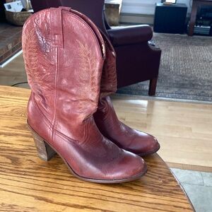 Women's Leather Western Boots